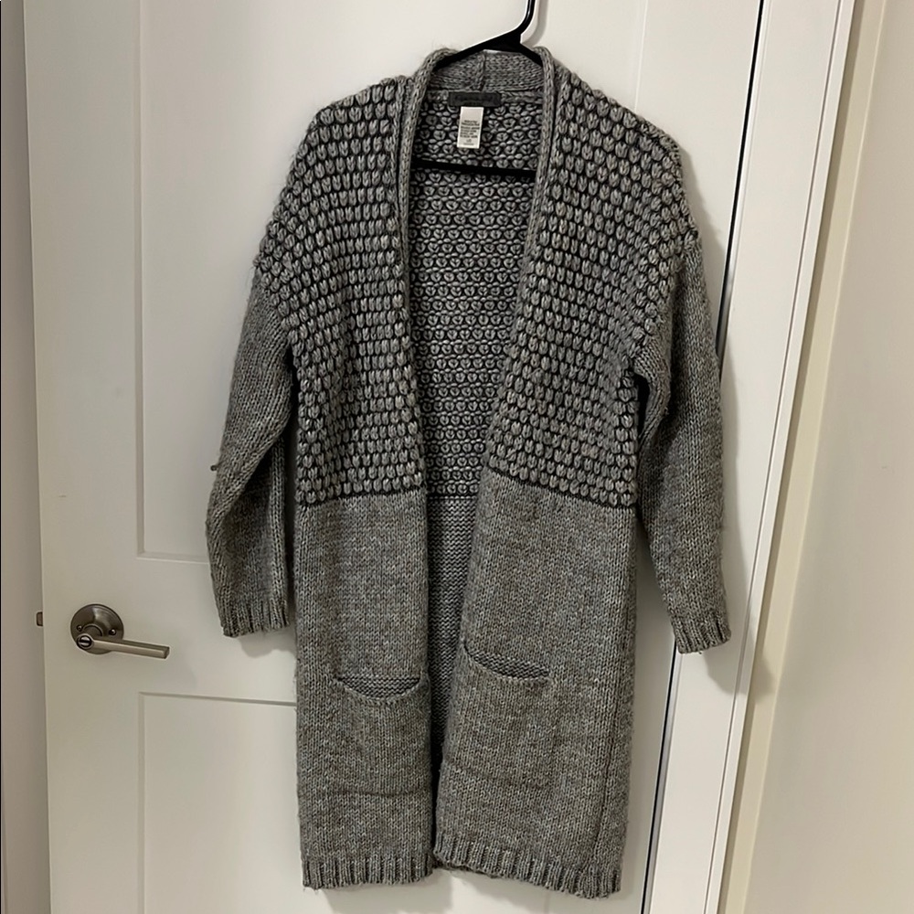 Gray Women's Sweater Cardigan